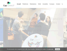 Tablet Screenshot of cap-collectif.com
